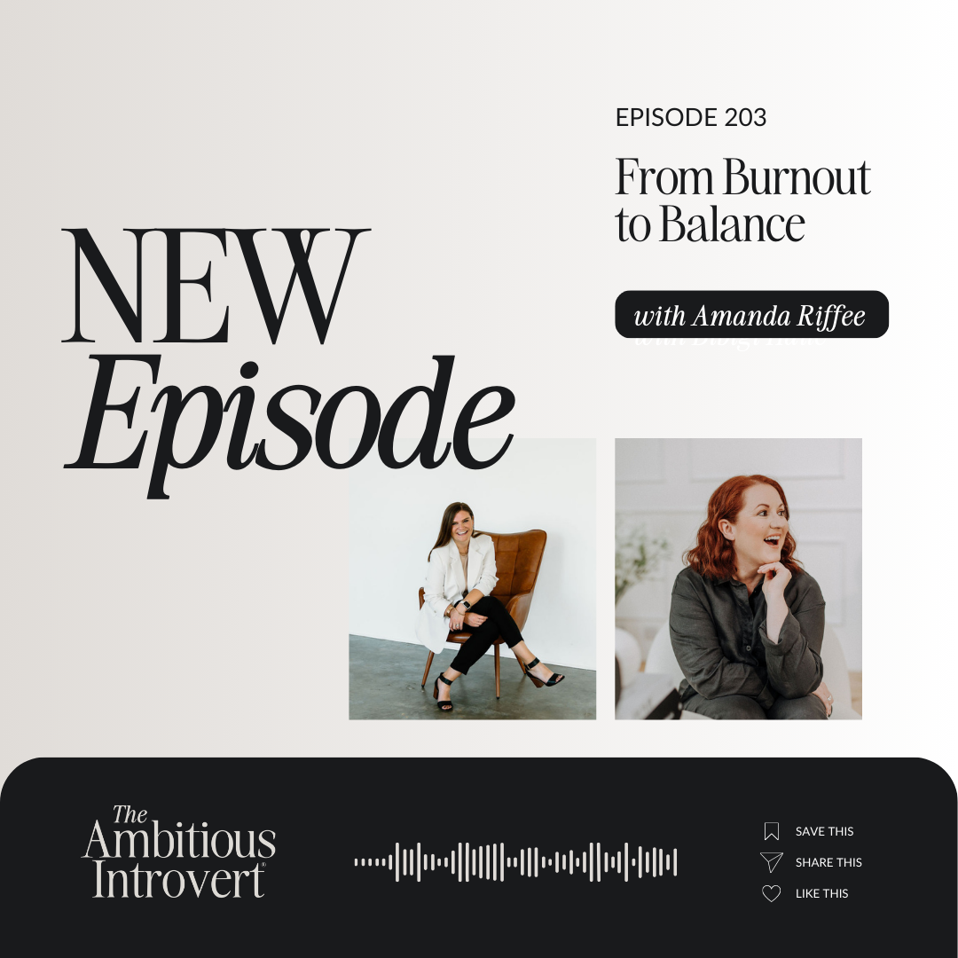 Amanda Riffee at the Ambitious Introvert Podcast